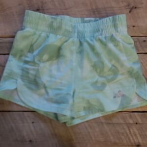 adidas Mint Green Printed Girls' Athletic Shorts